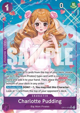 Charlotte Pudding (Alternate Art) (OP11-070) - A Fist of Divine Speed -  Super Rare