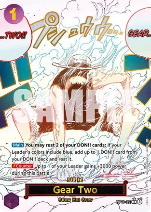 Gear Two (Alternate Art) (OP11-080) - A Fist of Divine Speed -  Rare