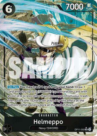 Helmeppo (Alternate Art) (OP11-092) - A Fist of Divine Speed -  Super Rare