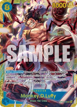 Monkey.D.Luffy (118) (OP11-118) - A Fist of Divine Speed -  Secret Rare