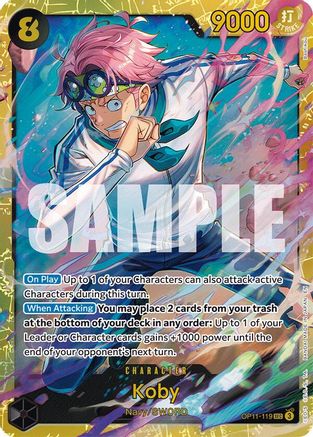 Koby (119) (OP11-119) - A Fist of Divine Speed -  Secret Rare