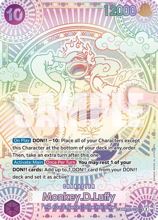 Monkey.D.Luffy (119) (SP) (OP05-119) - A Fist of Divine Speed -  Secret Rare