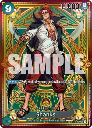 Shanks (SP) (ST16-004) - A Fist of Divine Speed -  Super Rare
