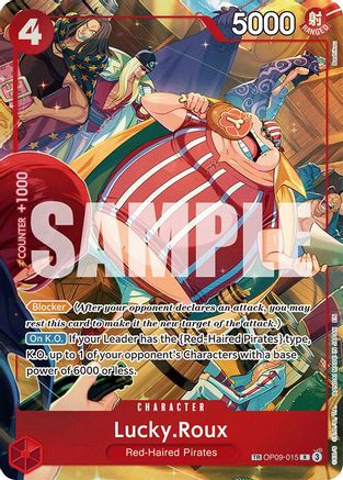 Lucky.Roux (TR) (OP09-015) - A Fist of Divine Speed -  Treasure Rare