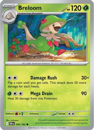 Breloom - 006 - Common - Reverse Holofoil
