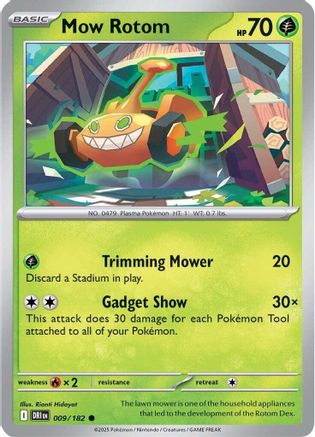 Mow Rotom - 009 - Common - Reverse Holofoil