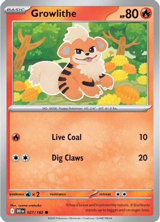 Growlithe - 027 - Common - Normal