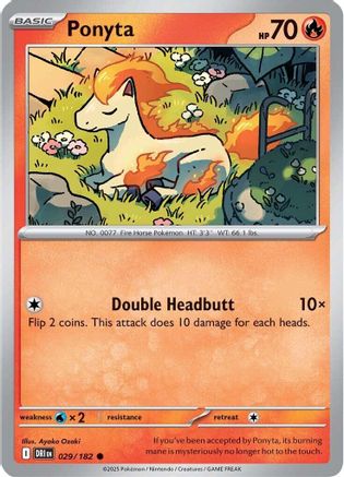 Ponyta - 029 - Common - Reverse Holofoil