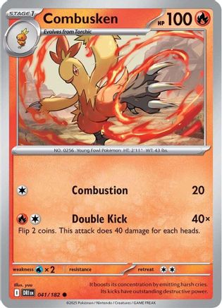 Combusken - 041 - Common - Reverse Holofoil