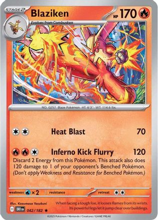 Blaziken - 042/182  - Rare - Reverse Holofoil