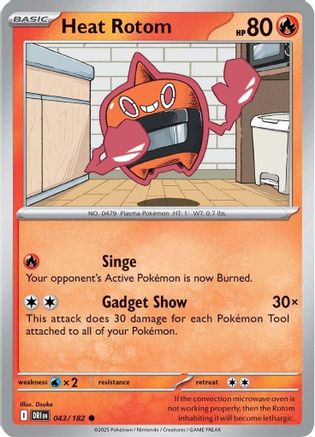 Heat Rotom - 043 - Common - Reverse Holofoil