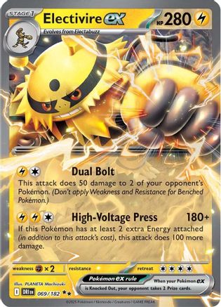 Electivire ex - 069/182  - Double Rare - Holofoil