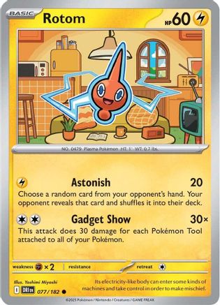 Rotom - 077/182  - Common - Reverse Holofoil