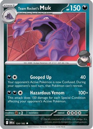 Team Rocket's Muk - 124 - Uncommon - Reverse Holofoil