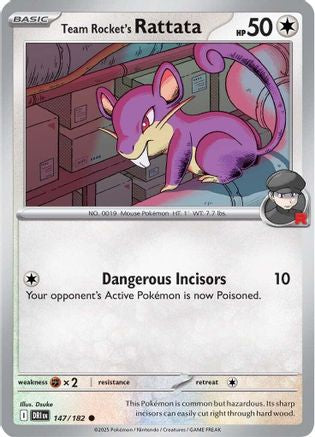 Team Rocket's Rattata - 147 - Common - Normal
