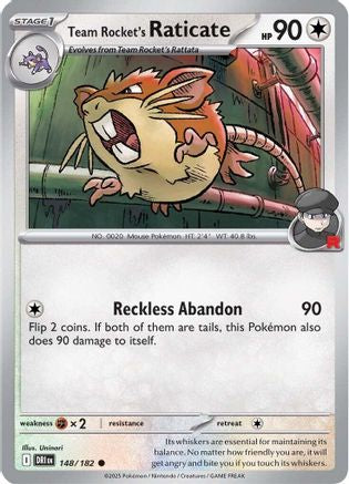 Rattatac du Team Rocket - 148/182 - Commune - Normal