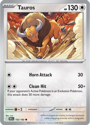 Tauros - 152 - Commune - Reverse Holofoil