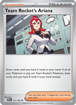 Team Rocket's Ariana - 171/182  - Uncommon - Reverse Holofoil