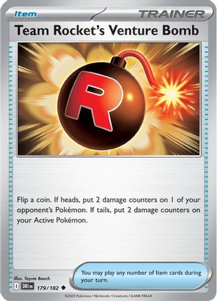 Team Rocket's Venture Bomb - 179 - Uncommon - Normal