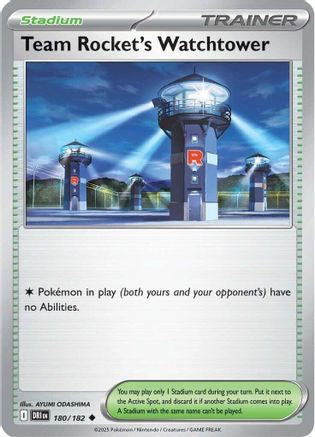 Team Rocket's Watchtower - 180 - Uncommon - Reverse Holofoil