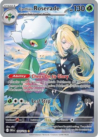Cynthia's Roserade - 184/182  - Illustration Rare - Holofoil
