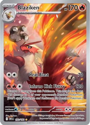 Blaziken - 192/182  - Illustration Rare - Holofoil