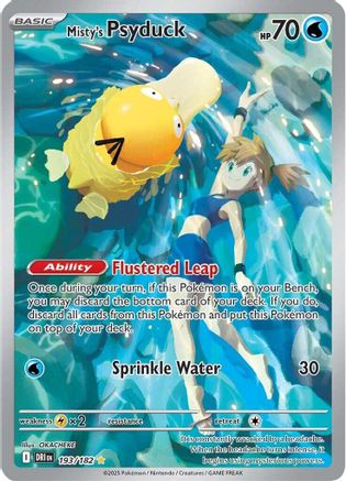 Misty's Psyduck - 193/182  - Illustration Rare - Holofoil