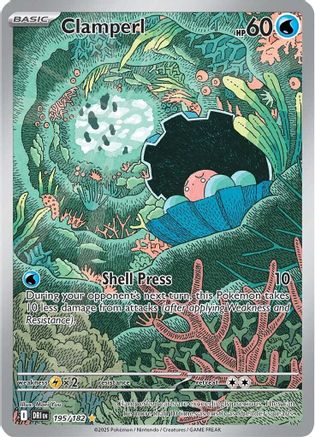 Clamperl - 195/182  - Illustration Rare - Holofoil