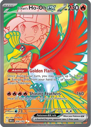 Ethan's Ho-Oh ex - 209/182  - Ultra Rare - Holofoil