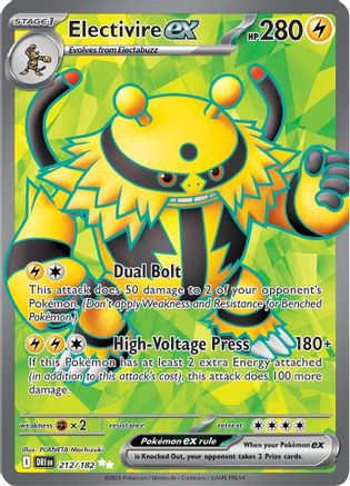 Electivire ex - 212/182  - Ultra Rare - Holofoil