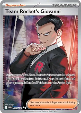 Team Rocket's Giovanni - 225/182  - Ultra Rare - Holofoil