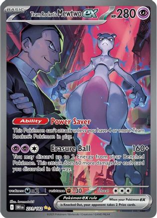 Team Rocket's Mewtwo ex - 231/182  - Special Illustration Rare - Holofoil