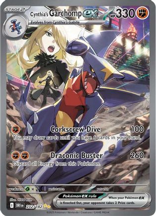 Cynthia's Garchomp ex - 232/182  - Special Illustration Rare - Holofoil