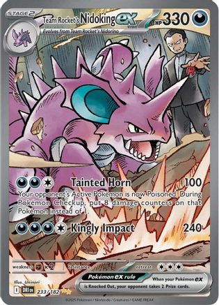 Team Rocket's Nidoking ex - 233/182  - Special Illustration Rare - Holofoil