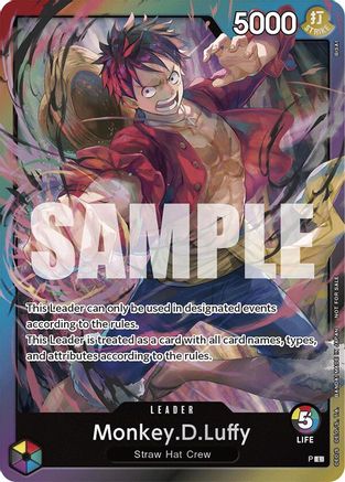 Monkey.D.Luffy (Leader d'événement "Un Poing de Vitesse Divine") (P) - Promo