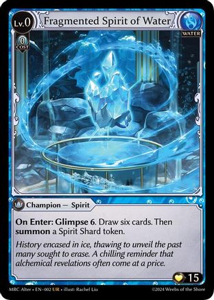 Fragmented Spirit of Water (2) Alter -  Ultra Rare
