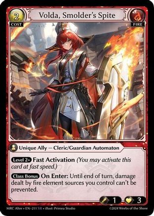 Volda, Smolder's Spite (211) -  Super Rare