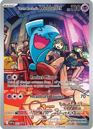 Wobbuffet de la Team Rocket (Exclusivité Centre Pokémon) - 203 - Promo - Holographique