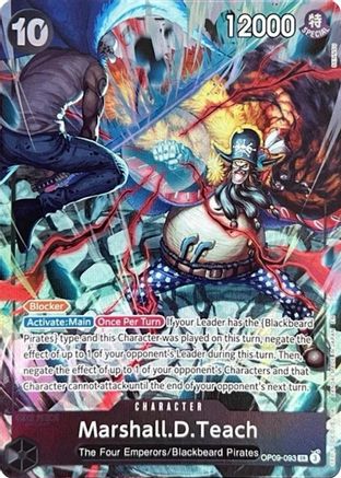 Marshall.D.Teach (093) (Version anglaise du set 2ème Anniversaire) (OP09-093) - Super Rare