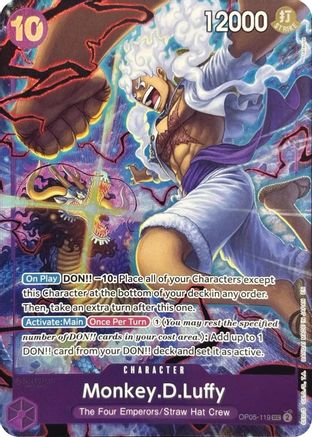 Monkey.D.Luffy (119) (English Version 2nd Anniversary Set) (OP05-119)  -  Secret Rare