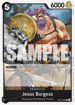 Jesus Burgess (Beginners Deck Party [ST-23] - [ST-28] Participation Pack) (OP10-085)  -  Uncommon