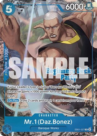 M. 1 (Daz.Bonez) (Deck de Démarrage Party [ST-23] - [ST-28] Paquet Gagnant) (EB01-027) - Rare