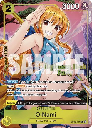 O-Nami (Beginners Deck Party [ST-23] - [ST-28] Winner Pack) (OP06-101)  -  Rare