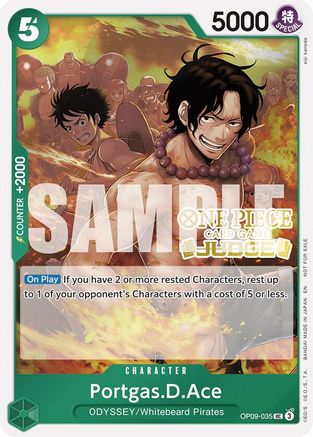 Portgas.D.Ace (Pack Juge Vol. 6) (OP09-035) - Peu Commune