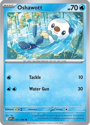 Oshawott - 021/086 - Common - Reverse Holofoil