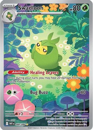 Swadloon - 088/086 - Rare illustration - Holofoil