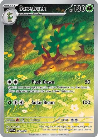 Sawsbuck - 092/086 - Illustration Rare - Holofoil