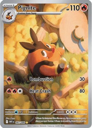 Pignite - 097/086 - Rare Illustration - Holofoil