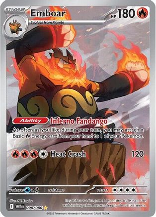 Emboar - 098/086  - Illustration Rare - Holofoil