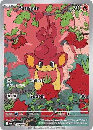 Pansear - 099/086  - Illustration Rare - Holofoil